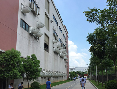 精密五金電子廠廣東長盈環(huán)?？照{(diào)安裝案例